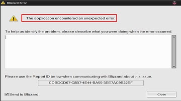 Fix Blizzard Error The Application Encountered An Unexpected Error