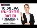 HPCL Official Recruitment_Freshers_10 58LPA_Central Government Permanent Job