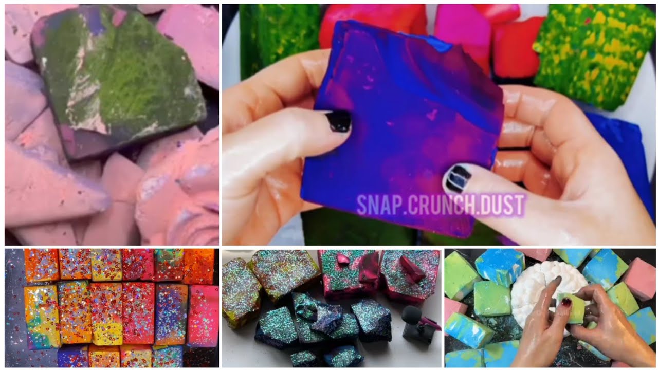 Vibrant Soft Dyed gym chalk edit| oddly satisfying| gym chalk edit ...