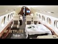 Falcon 7X interior video