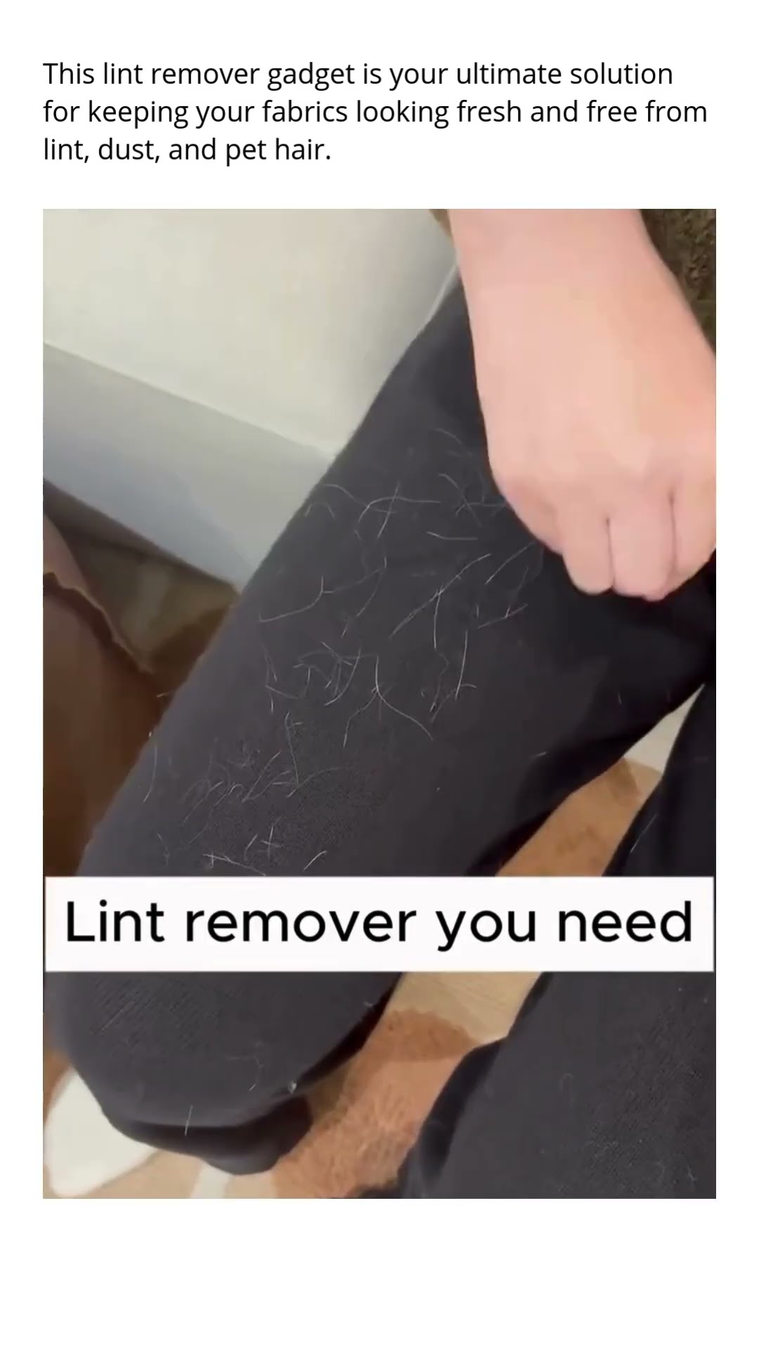 Soft Touch Fabric Cleaner Lint Remover Gadget1️⃣ Product Link in Bio ( # 2033 )