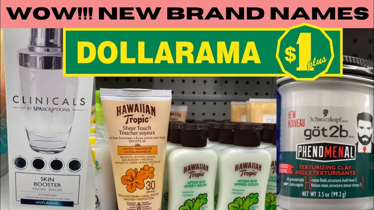 Dollarama AMAZING new BRAND NAMES! YouTube