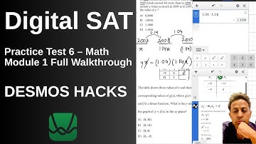 SAT Digital Practice Test 6 – Math Module 1 Full Walkthrough