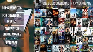TOP 5 WEBSITES FOR DOWNLOAD LATEST MOVIES FREE!! | DOWNLOAD LATEST MOVIES FOR FREE IN 2019
