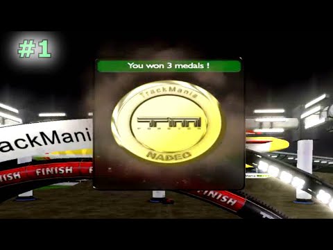 Trackmania Nations Forever Прохождение #1 – Первая медаль!