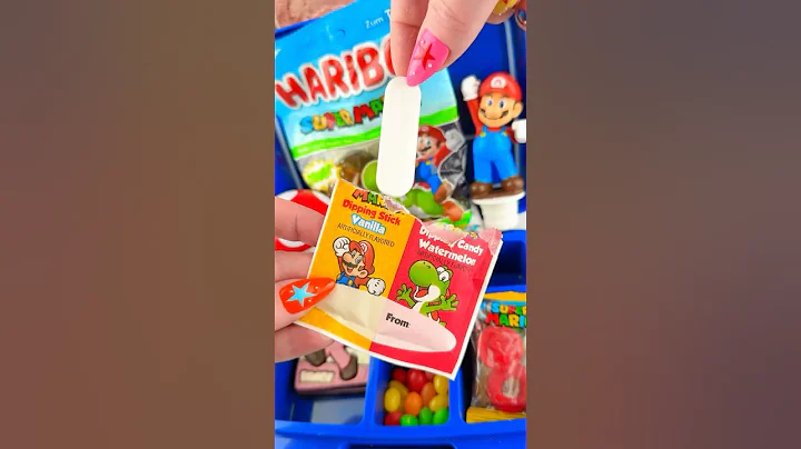 Packing School Lunch with Super MARIO CANDY Food *BENTO Box* Satisfying Video ASMR! ⭐️❤️💚 #shorts