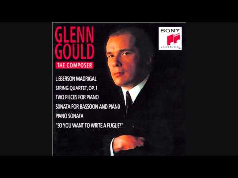 Glenn Gould - Piano Sonata (Unfinished) Mvt. 2 - Glenn Gould: The Composer - (HQ)