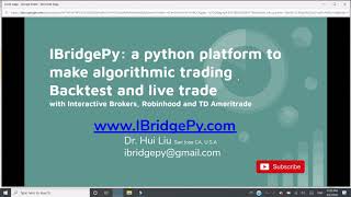 Get cash value buying power, Algorithmic trading Python Interactive Brokers Robinhood TD Ameritrade