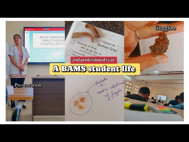 Vlog-149|A 2nd professional BAMS student life|History taking presentation🗒️⚕️|ITRA Jamnagar class=