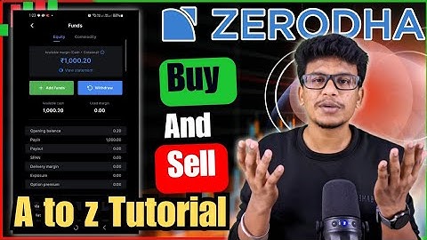 ZERODHA A to Z Tutorial 👍in tamil | share market news in Tamil