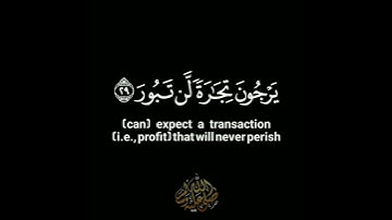 كروما🌿 شاشة سوادء 🌿يرجون تجرة لن تبور🌿 القارئ ماجد الحازمي🌿