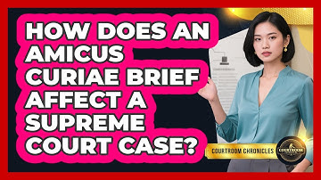 How Does An Amicus Curiae Brief Affect A Supreme Court Case? - Courtroom Chronicles