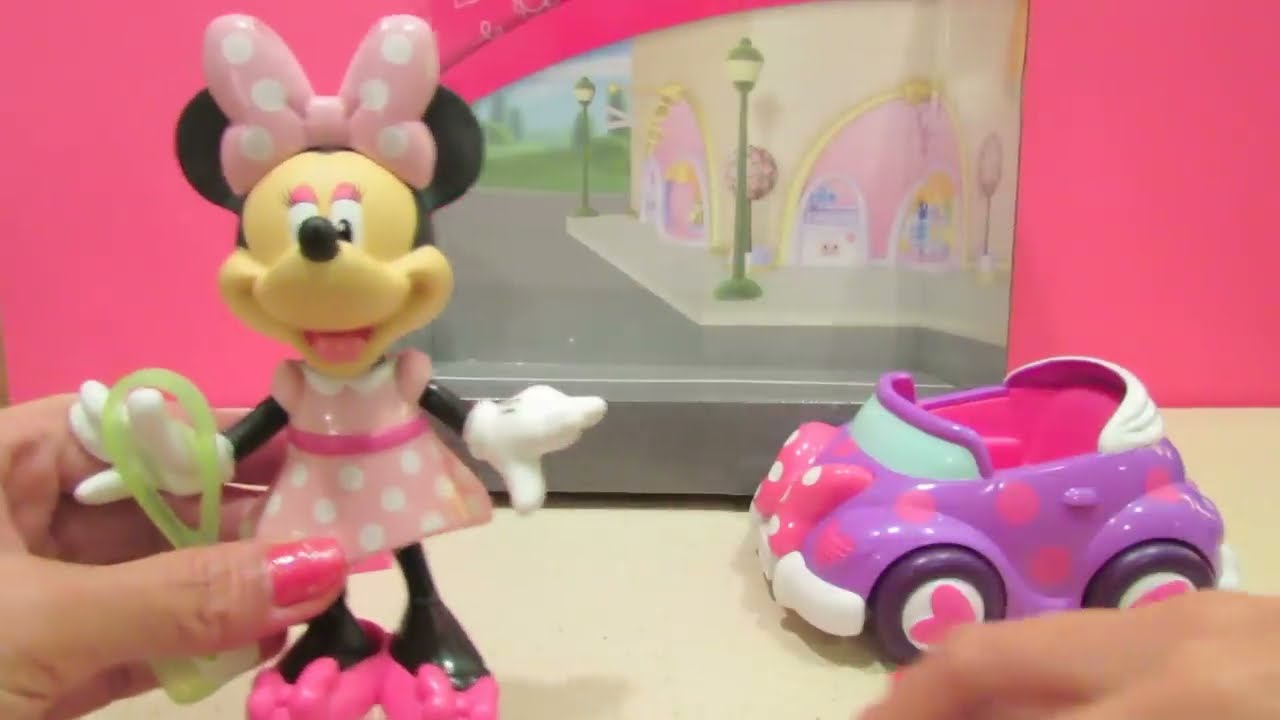 Disney Minnie Convertible Car Unboxing Toy Video 1 YouTube