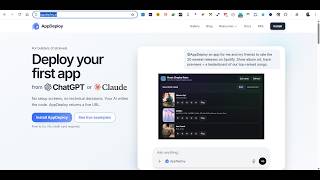 AppDeploy AI – Build &amp; Deploy Full Stack Apps Instantly 🚀 (No Code) From ChatGPT &amp; Claude for FREE