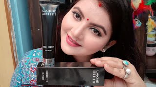 Lakme absolute under cover gel face primer review and demo | lakme new launch | silicone primer |