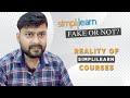 Is simplilearn fake  simplilearn review 2023  reality of simplilearn courses