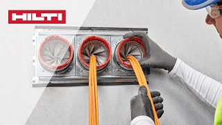 HOW TO install Hilti CFS-SL GP firestop gangplate with Hilti's speed sleeve CFS-SL GA and CP 653