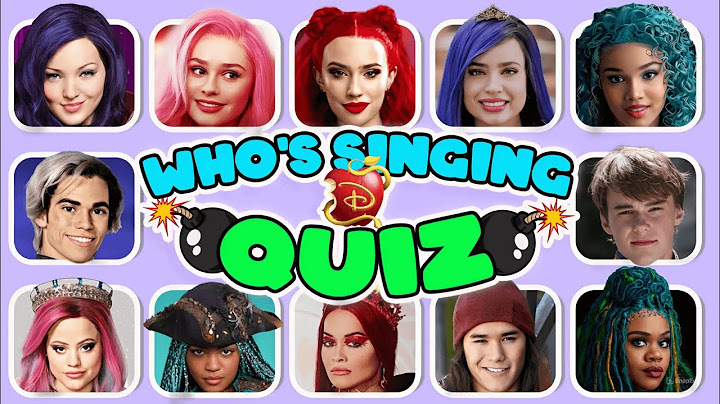 Can You Guess Who's SINGING 🎶 Descendants: The Rise of Red ❤️ Red, Mal, Chloe, Uliana, Evie, Carlos.