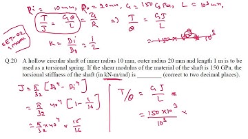 GATE 2018 SOLUTION SOM,DME,Engg Mechanics SET 02