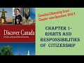 CANADA Citizenship Exam:Discover Canada Chapter-1 Rights & Responsibilities of Citizenship Questions