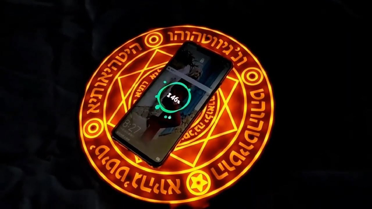 Magic Array Magic Circle Wireless Charger Wireless Charging Pad - YouTube