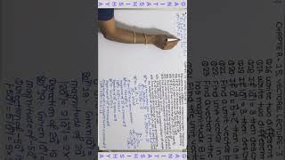 PROBLEM 20 BASED ON THE OPERATIONS ON VECTORS CHAPTER VECTORS CLASS 12