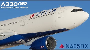 XP12.3.0-R1 DAL1428 A330-900 Neo Real World Flight |JFK-Miami