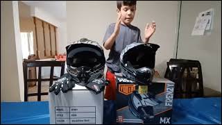 comparing Walmart kids dirtbike helmets