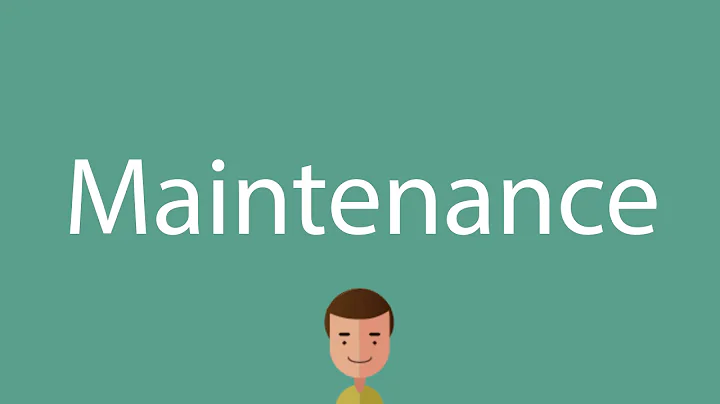 Maintenance pronunciation