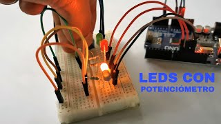 ENCENDER LEDS CON POTENCIÓMETRO EN ARDUINO