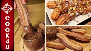 How to Make Perfect Churros | Classic Churros With Hot Chocolate | 2 Dipping Chocolate Sauce Recipe