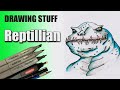 Drawing Stuff...a #lizardkin or #reptillian