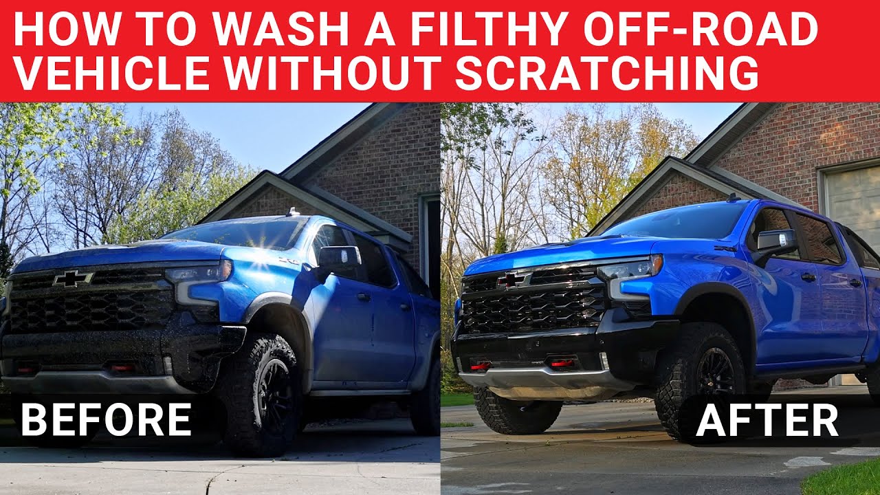How To Wash A Filthy Off-Road Vehicle Without Scratching - YouTube