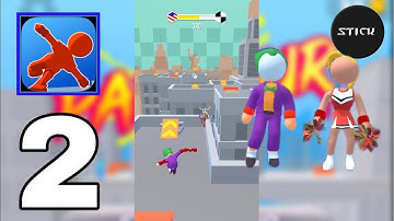 Parkour Race - Stage 11 to 20 || Walkthrough & Gameplay || IOS & ANDROID || Part 2.