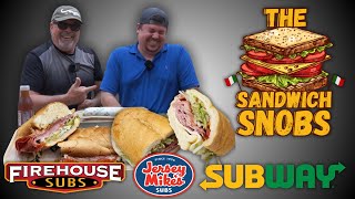 Subway vs. Jersey Mike's vs. Firehouse Subs | Ultimate Sandwich Review | Breaking the Chains pt. 1