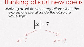 Thomas Tutors Lesson 15: Solving Absolute Value Equations