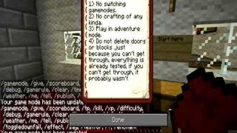 Minecraft Adventure Map: deadlock Ep1