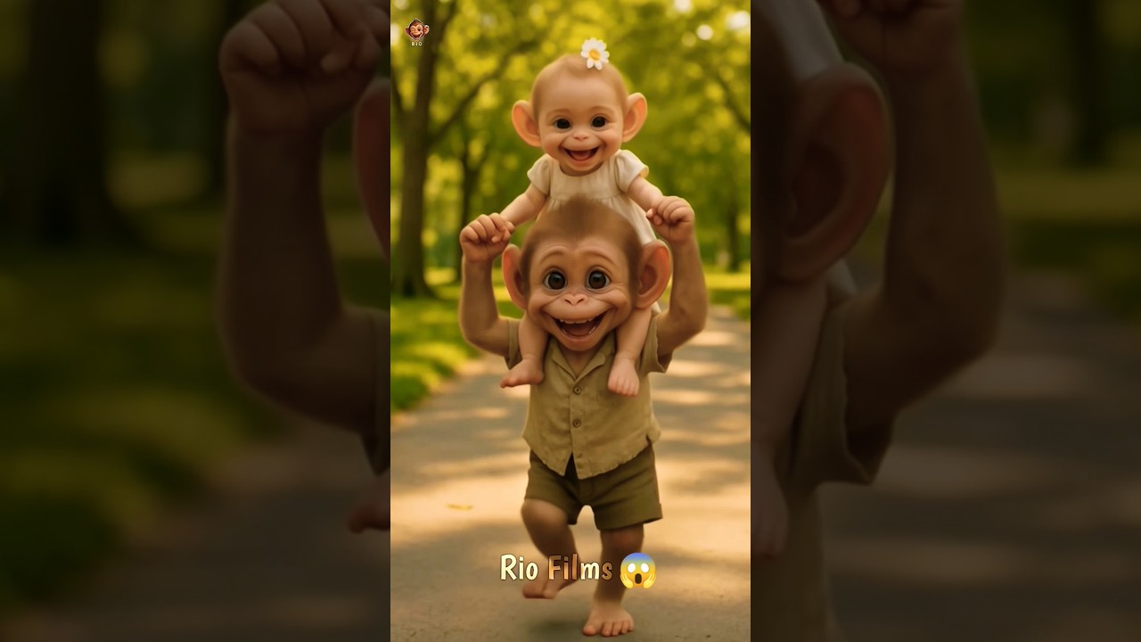 poor baby monkey rio and his sister emotional 😭story❤️ 
