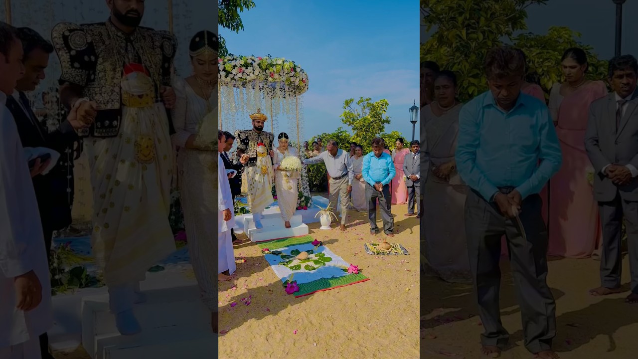 Outdoor kandyan wedding    