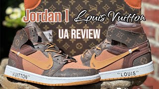 LV Air Jordan 1 Off-Louis V2 Graphite Custom by Ceeze Unboxing review 