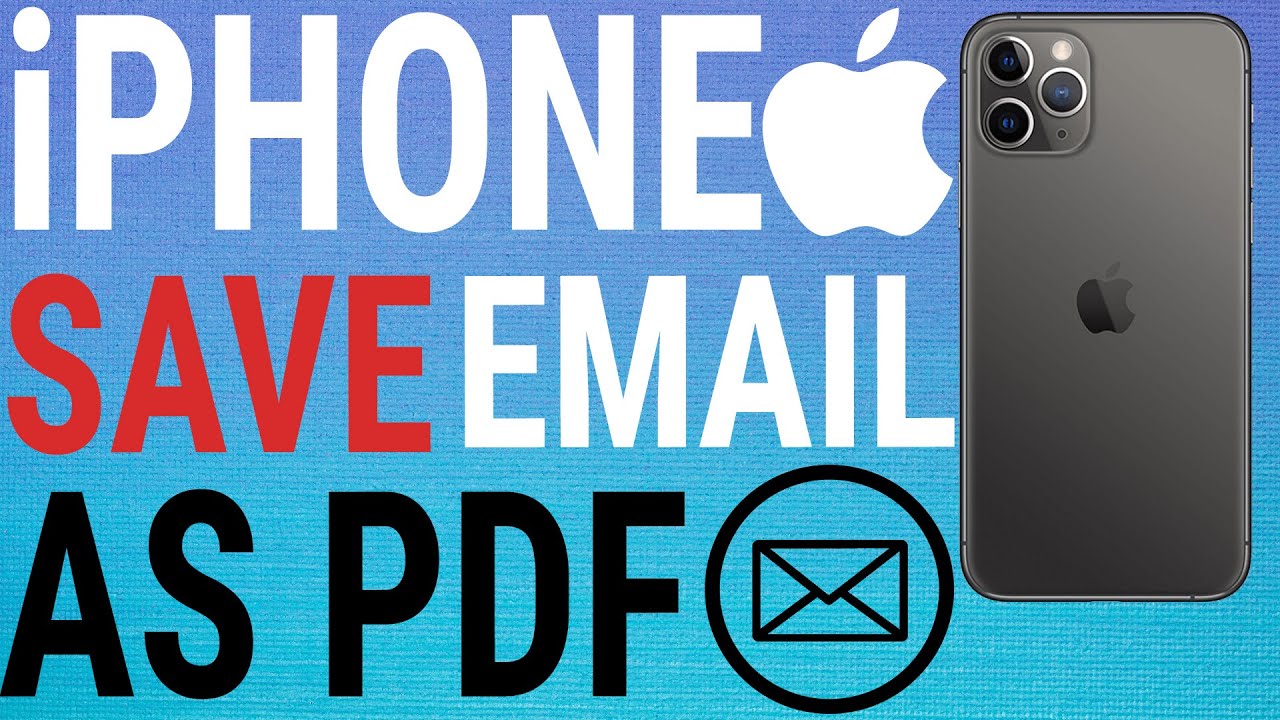 How To Save Emails As Pdf'S On Ios (Iphone / Ipad)