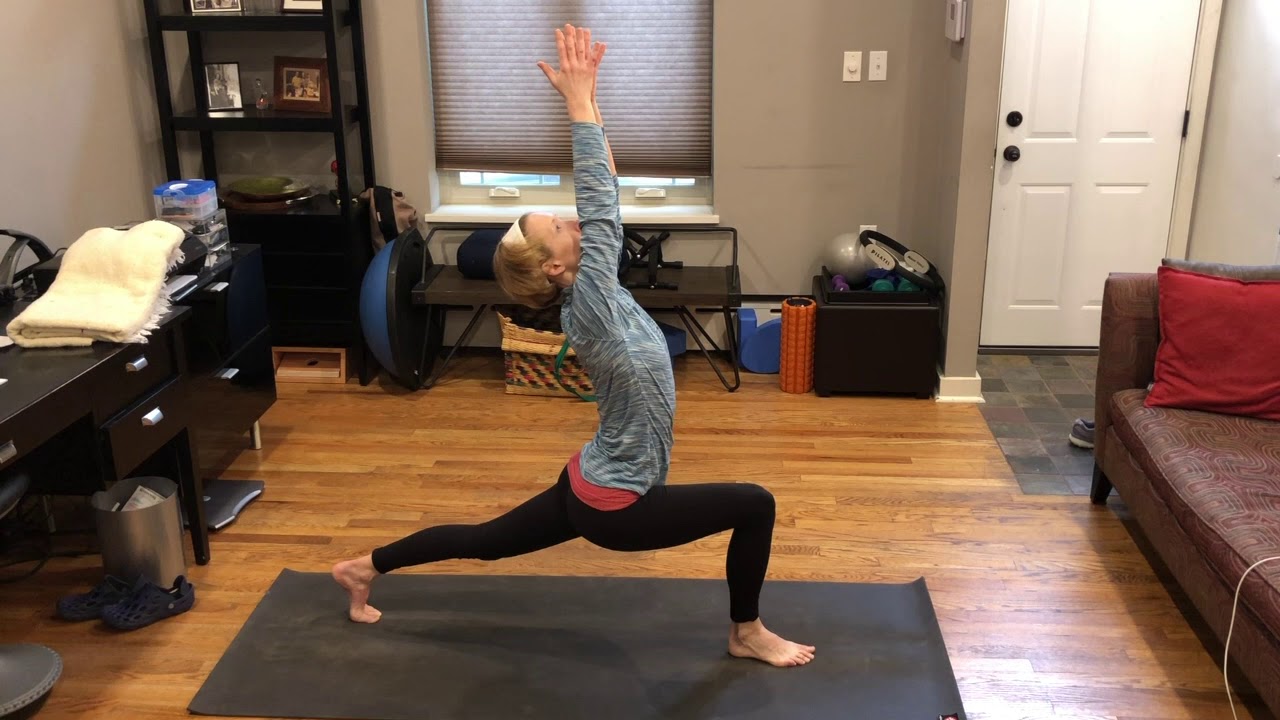 10 Min Standing Yoga Sequence - wrist free class - no hands, wrist