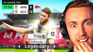 CHANGING TO LEGENDARY DIFFICULTY! Yung Moneymint EA FC 24 Player Career Mode #5