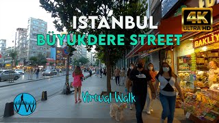 ⁴ᴷ⁵⁰  🇹🇷 Walking along Büyükdere Street from Nişantaşı to Mecidiyeköy(ISTANBUL  WALK)