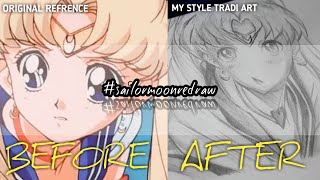 Drawing Sailor Moon Redraw In My Style Traditional Art