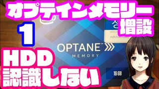 オプテインメモリー増設_１_！HDD認識せず！