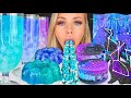 ASMR GALAXY DESSERTS BASIL SEEDS JELLY GALAXY COOKIES MACARONS GALAXY DRINK MUKBANG 먹방 