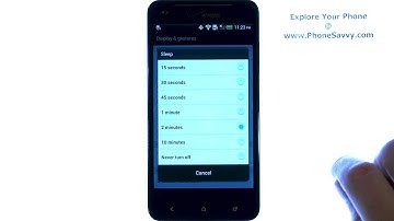 HTC Droid DNA -- How Do I Change Screen Timeout Duration