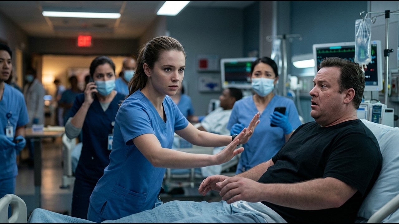 Olbrzym stracił panowanie nad sobą… nikt nie spodziewał się reakcji tej pielęgniarki