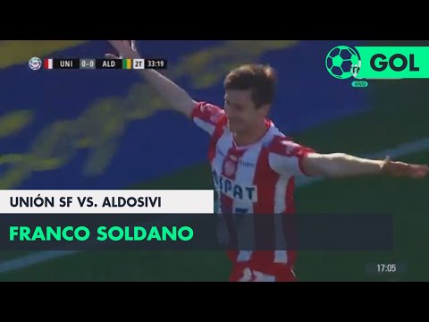 Franco Soldano (1-0) Unión SF vs Aldosivi | Fecha 1 - Superliga Argentina 2018/2019